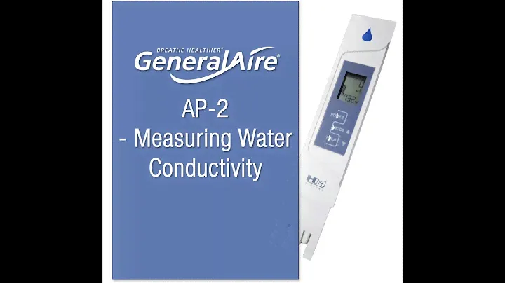 Счетчик воды GeneralAire® AP-2 — измерение проводимости воды
