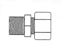 Фитинг JС 10-6-6 Aquapro Переходник 3/8''x3/8'' (резьба)