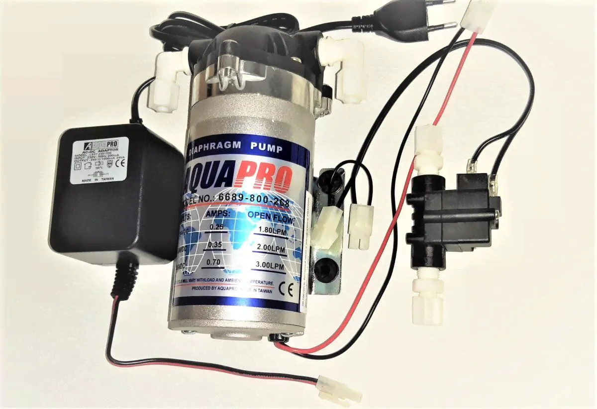 Насос AquaPro PM 6689 24V для осмоса ПОЛНЫЙ КОМПЛЕКТ